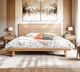 LH Home Gia Light Driftwood King Panel Bed-2