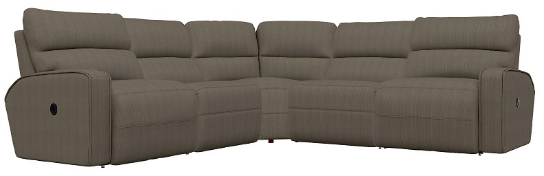La-Z-Boy® Maddox 5-Piece Curve Manual Reclining Sectional