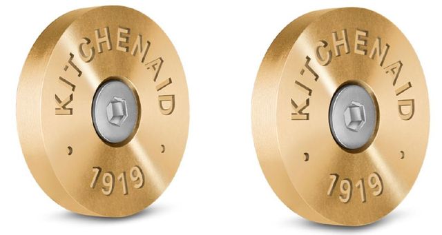 KitchenAid® Commercial Style New Gold Range Handle Medallion Kit-0