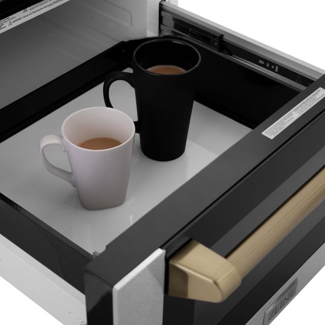 ZLINE Autograph Edition 1.2 Cu. Ft. Satin Stainless Steel Microwave Drawer-4