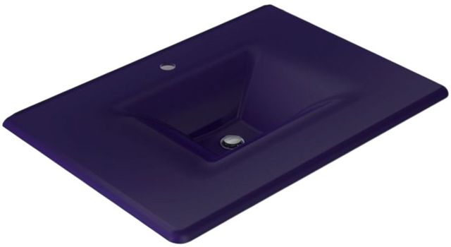 Kohler Iron/Impressions® Indigo Blue 31" Enameled Cast Iron Vanity Top with Integrated Rectangular Sink-0