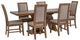 Powell® Cadeau Beige/Walnut 7-Piece White Dining Set-0