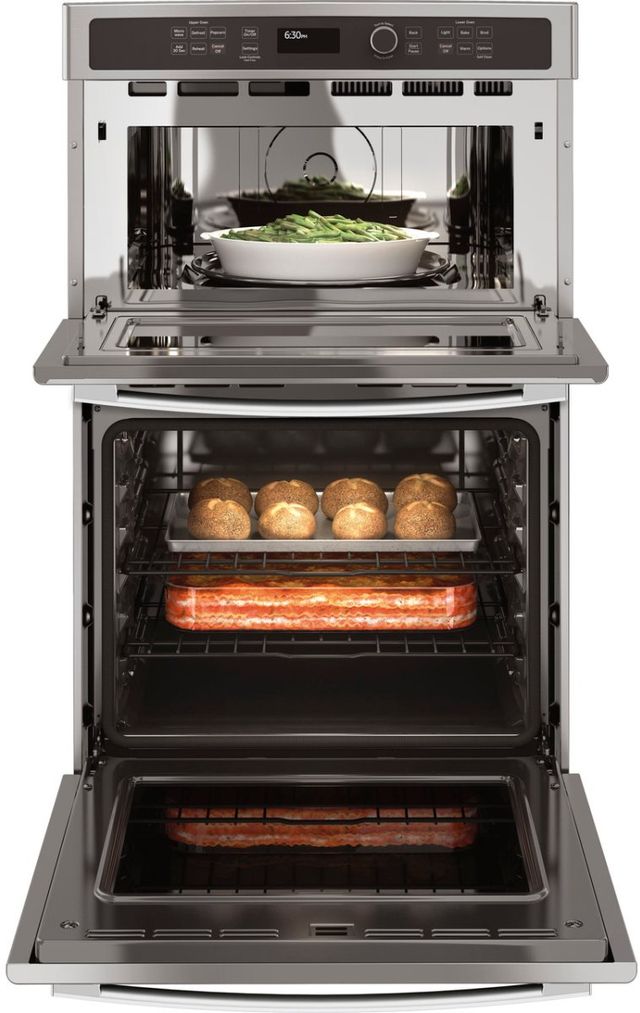 GE® 27" Stainless Steel Oven/Microwave Combo Electric Wall Oven-3