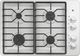 GE® 30" White Built-In Gas Cooktop with Dishwasher-Safe Grates-0