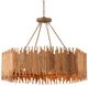 Currey & Company Teahouse Khaki Chandelier-1