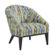 Cindy Crawford Home Agler Agean Blue Pattern Accent Chair-0
