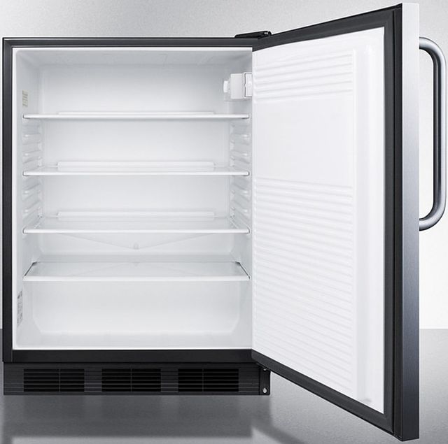Accucold® by Summit® 24" 5.5 Cu. Ft. Stainless Steel Compact Refrigerator-2