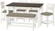 Emerald Home Sarasota 6-Piece Cocoa Milk/White Counter Height Table Set-5088-54X-0