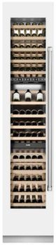 ZLINE 18 in. 9 Cu. Ft. Triple Zone 68 Bottle Left Hinge Column Wine Cooler in White Matte-2