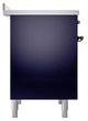 Ilve® Nostalgie II Noblesse 40'' Midnight Blue Pro Style Induction Range with Burnished Trim-2