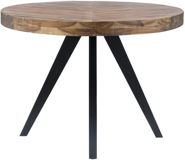 Moe's Home Collection Parq Cappuccino Oval Dining Table with Black Iron Base-1
