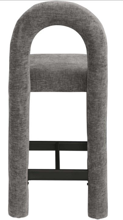 Meridian Furniture Amari Gray Upholstered Counter Stool-3
