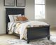 Signature Design by Ashley® Lanolee Black Twin Panel Bed-0