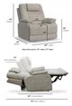 Flexsteel® Zecliner Model 2+ Shell Power Lift Sleep Recliner with Power Headrest and Lumbar-2