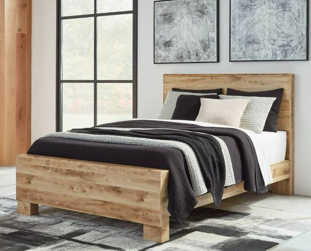 Signature Design by Ashley® Hyanna Tan Brown Queen Panel Bed-4