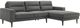 New Classic® Home Furnishings Vale 2-Piece Gray L-Shape Chaise Sectional-0