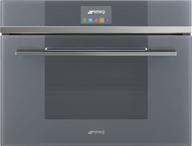 Smeg Linea 24" Mystic Gray Electric Speed Oven-0