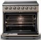 Viking® 5 Series 36" Nantucket Pro Style Induction Range with Polished Chrome Trim-1