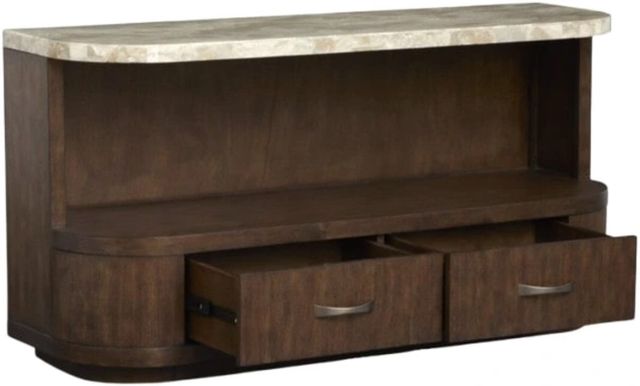 Magnussen Home® McPherson Burnt Umber Demilune Sofa Table-0