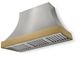 AGA Cascade 48" Stainless Steel Wall Mounted Range Hood with Antique Brass Trim-0
