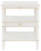 Fairfield® Camille Linen Rectangular 1-Drawer End Table-1