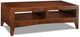 Handstone Customizable Catalina Buxton Rosewood Coffee Table with 2 Open Spaces-0