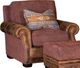 Mayo Customizable 5587LF Leather and Fabric Chair-0