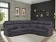 Parker House® Mason 6-Piece Charcoal Curved Power Reclining Sectional-1
