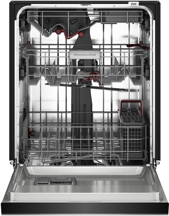 KitchenAid® 24" PrintShield™ Stainless 360° Max Jets™ Third Rack Front Control Built-In Dishwasher with ProDry™ System-1