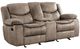 Homelegance® Bastrop Brown 79'' Double Manual Glider Reclining Loveseat with Center Console-0