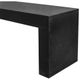 Moe's Home Collection Lazarus Black Concrete Outdoor Bench-3