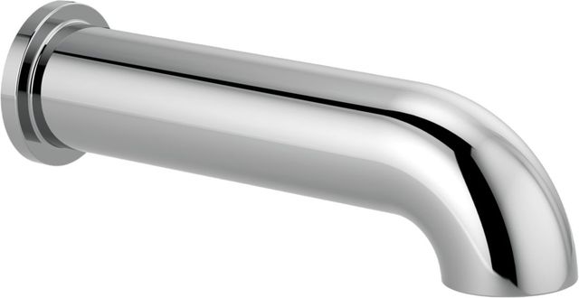 Brizo Essential™ Polished Chrome Linear Round Non-Diverter Tub Spout-0