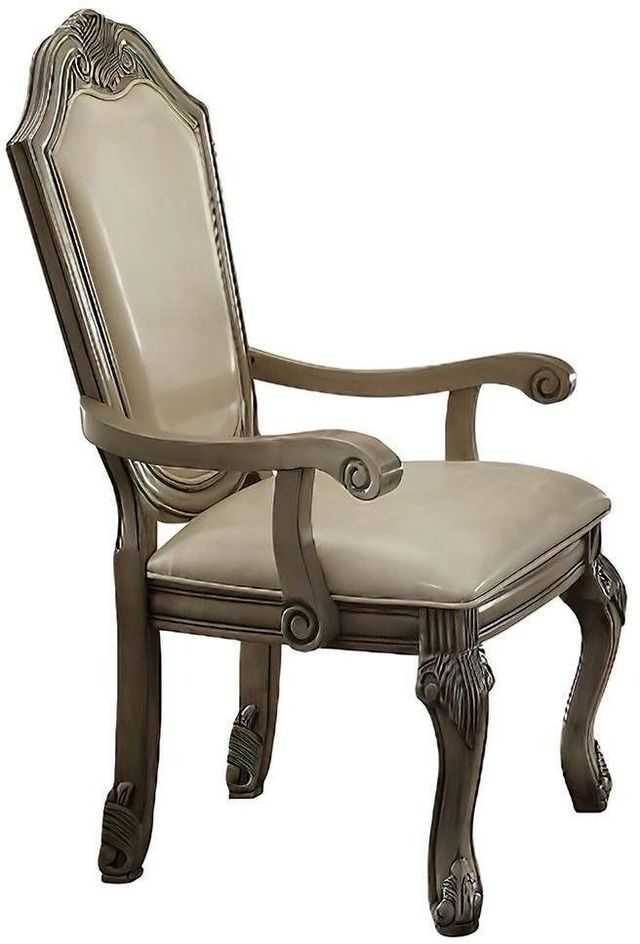 ACME Furniture Chateau de Ville Antique White Dining Arm Chair-0