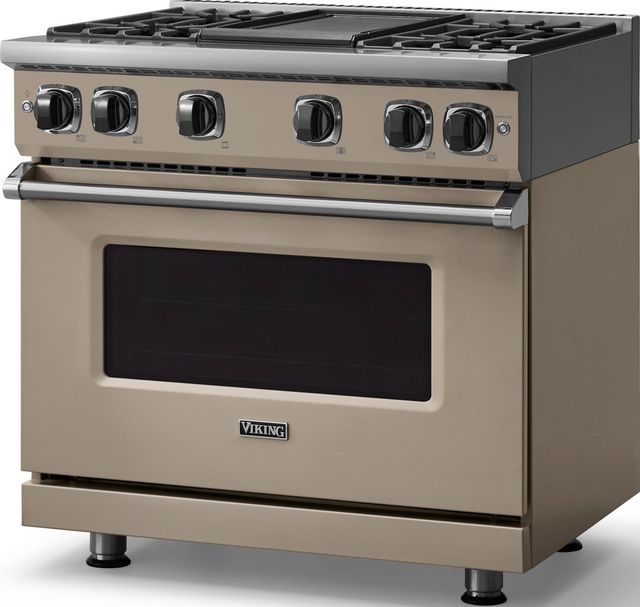 Viking® 7 Series 36" Nantucket Pro Style Natural Gas Range with Griddle-3