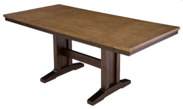Signature Design by Ashley® Rylandeen Light Brown Counter Extendable Table with Dark Brown Base-3