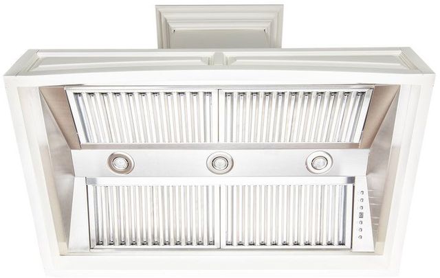 ZLINE Designer Series 30" Cottage White Wall Mount Range Hood-2