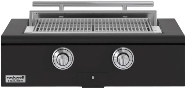 Caliber™ Rockwell 2-Burner Ultra Matte Black Built-In Natural Gas Grill with Polished Chrome Hardware-0