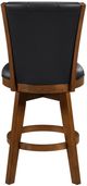 Homelegance® Medford Black/Chestnut Swivel Counter Height Chair-4