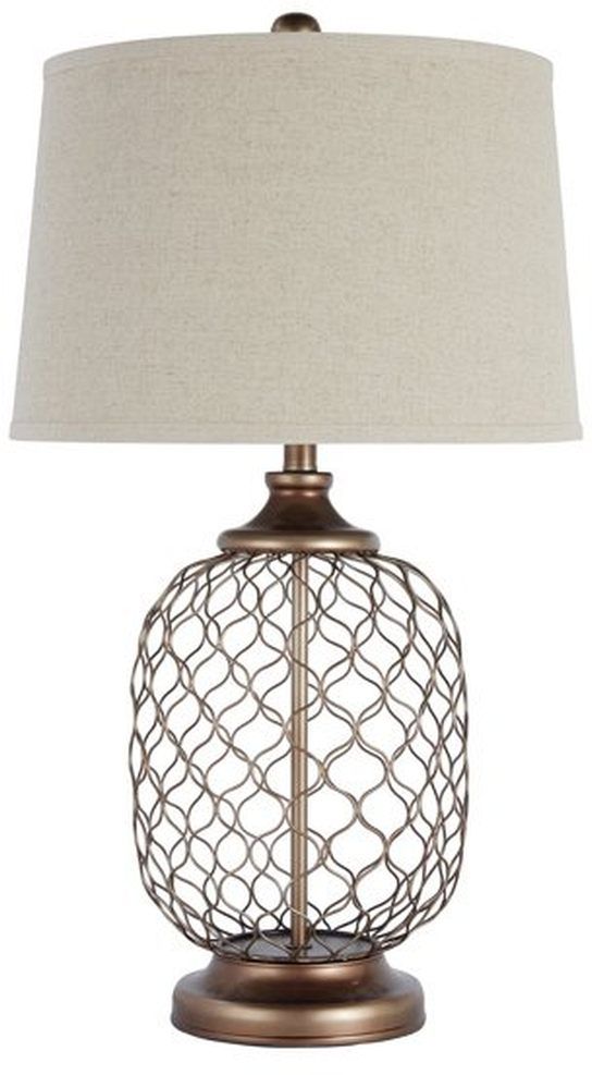 Signature Design by Ashley® Sanzia Gold Table Lamp-0