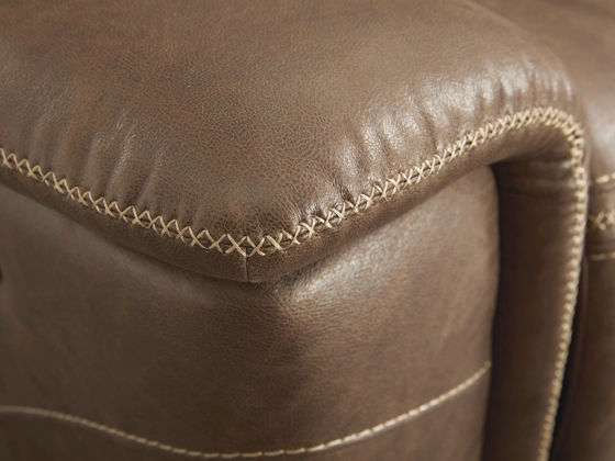 Signature Design by Ashley® Glenvale 3-Piece Chocolate Reclining Sectional-1