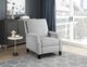 Homelegance® Berenson Gray Manual Push Back Recliner-1