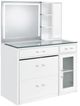 Coaster® Flora 2-Piece White High Gloss Vanity Set with LED Mirror-1