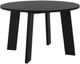Moe's Home Collection Delta Black Teak Outdoor Round Dining Table -0