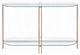 ACME Furniture Veises Glass Top Sofa Table with Champagne Base-3