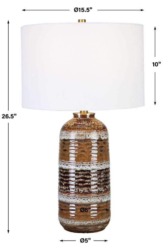 Uttermost® Roan Taupe Artisian Table Lamp-2