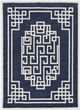 KAS Rugs Gramercy Navy Ivory 5'x7' Rug-0