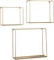 Signature Design by Ashley® Efharis 3-Piece Gold/Natural Wall Shelf Set-0