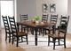 TEI Windswept Shores Cherry Rub-thru Dining Table with Black Base-2