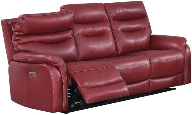 Steve Silver Co. Fortuna 3-Piece Wine Dual Power Leather Motion Set-1