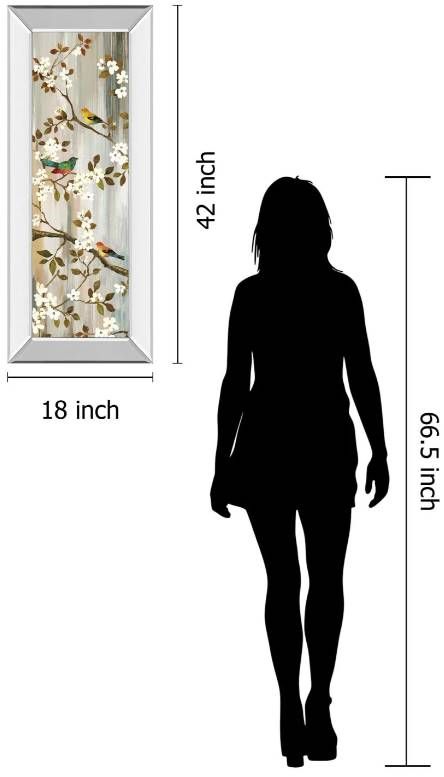 Classy Art Bloom II by Asia Jensen Mirrored Frame Wall Art-2